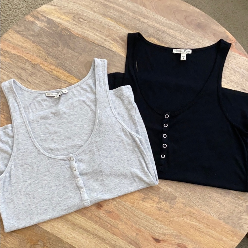 Express One Eleven Bundle of Ribbed Tank Tops